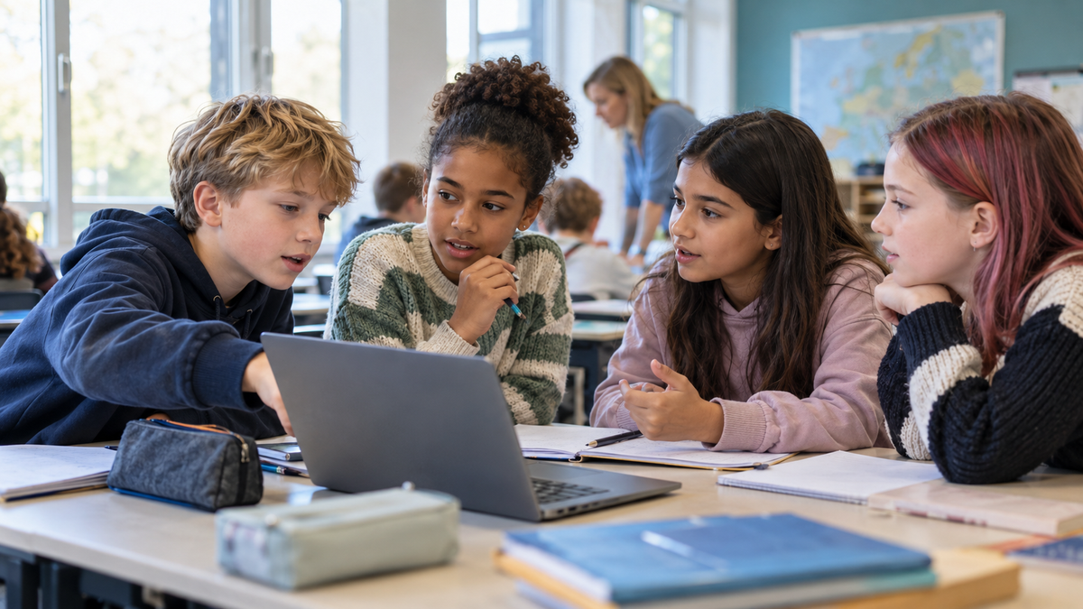 Samen Engels oefenen in de klas