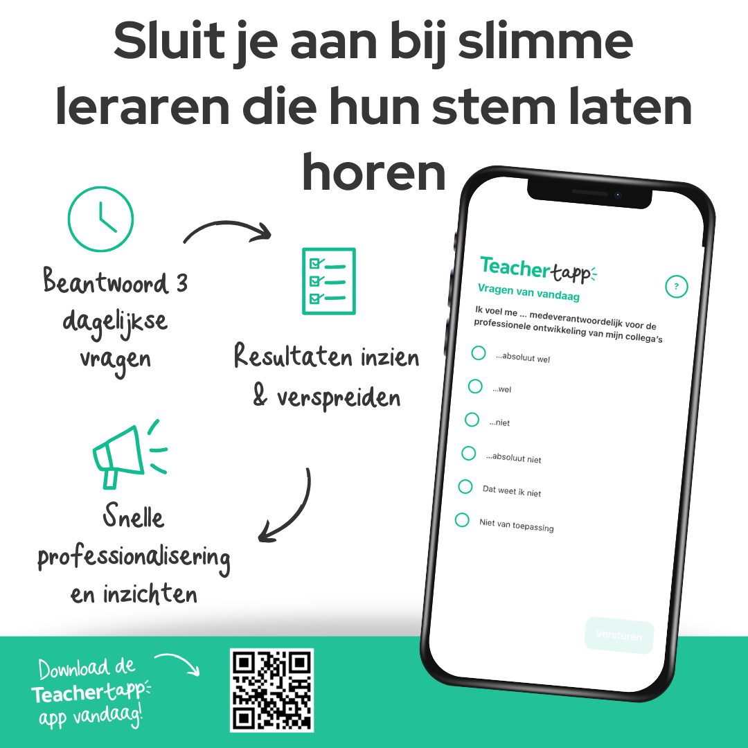 Ontdek wat collega leerkrachten denken — elke dag opnieuw